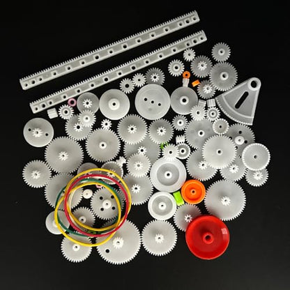 75PCS Plastic Gears Set Motor Gears for Motor DIY Model Toy RC Car Helicopter Gear Replacement