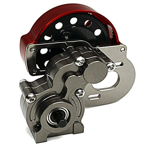1/10 Scale RC Axial SCX10 Truck Full Metal Assembled Transmission Gearbox with Steel Gear Set