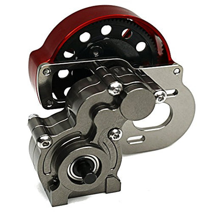 1/10 Scale RC Axial SCX10 Truck Full Metal Assembled Transmission Gearbox with Steel Gear Set
