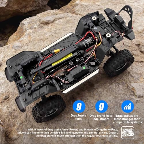 3660 Brushless Motor Fusion Foc Drive and Programming Card Combo for 1/10 RC Crawler Car (1800kv)