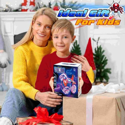 Kids Toys Spider RC Car for Boys 4-7 - Cool Spider Monster Remote Control Crawler Toy 360° Flip Fast Stunt & 4WD Light Up Wheel - Fun Boy Gift Idea for Birthday Chirstmas Stuff Age 3 4 5 6 7 8 - color: Spider