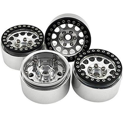 4Pcs/Set 1:10 RC Crawler Metal Alloy 1.9 Inch Wheel Rim BEADLOCK For 1/10 Axial SCX10 TAMIYA CC01 D90 D110