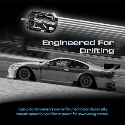 KWTRC Endless 540 Brushless Motor, High-Torque & High-Efficiency RC Motor, Heat-Resistant, Lightweight Design, Compatible with 1/10 RC Drift Cars, Race Cars (10.5T) - style: 10.5T