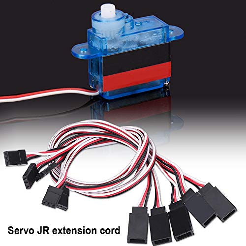 HUIOP Silicone Jacket Servo Extension Cables, 5Pcs Set for JR/FUTABA RC Accessory, Male to Female Connectors