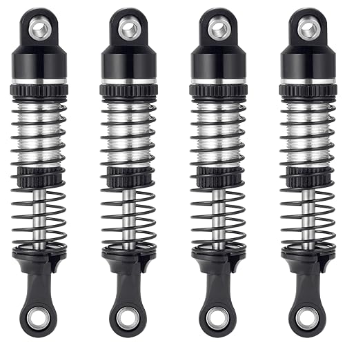 52mm Shock Absorber Damper Upgrade Parts, Black | For 1/18 TRX4M, RC Crawler Car - color: Black
