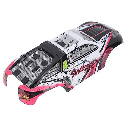 SIXRUN RC Car Body Shell PVC Spare Parts High Impact Car Body Shell Frame for SCY 16101PRO 1/16 RC Cars Car Toy Body Shell Remote (Rose Red) - color: Rose Red
