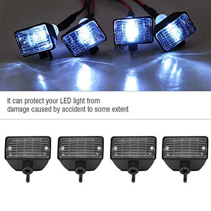 Dilwe RC Car Light Cover, 4 Pcs LED Light Shade Universal Lampshade for HSP REDCAT AXAIL scx10 Scale RC Model Crawler LED Kit()