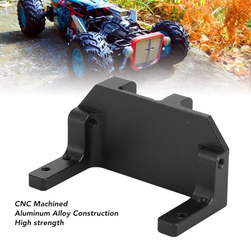SUNGOOYUE Servo on Axle Mount, Aluminum Alloy Portal Axle 4-Link Suspension 1/10 RC Crawler Car Upgrade Parts for SCX10 III AR45P Third Generation (Black) - color: Black