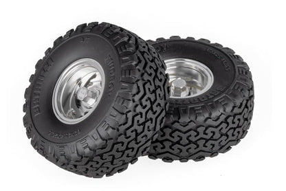 RC Crawlers Truck Upgrade Parts for 1/18 1/24 Scale&FMS FCX18 FCX24 : 1.0” Stellar Racing Beadlock Wheels (4pcs) Silver - color: Silver