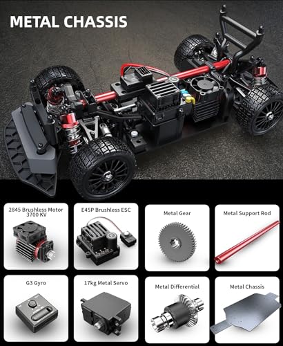 Mjx Hyper go VW Polo 14304 Brushless Rc Cars Hyper 4wd Rc Car All-Road RC Drift Car Brushless Scale 2.4G 4wd High Speed Electric,Terreneitor 4x4 Carros,1/14 High Speed Rc Cars Drift for Adults… - color: 14304