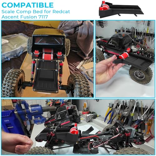 Scale Comp Bed for Redcat Ascent Fusion 7117 1/10 RC Crawler | ABS Plastic, Fits Stock Chassis, Replacement Part
