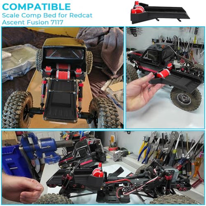 Scale Comp Bed for Redcat Ascent Fusion 7117 1/10 RC Crawler | ABS Plastic, Fits Stock Chassis, Replacement Part
