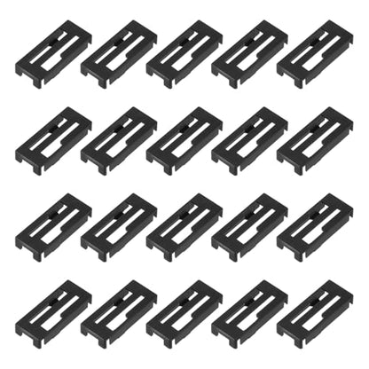 MECCANIXITY 40 Pcs Servo Extension Cable Clips, Servo Cable Safety Connector Lead Wire Buckle Lock for RC Car Plane Boat DIY Y Adapter Cable, Black - color: Black