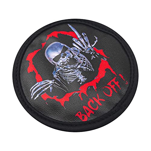 1/10 RC Simulation Leather Spare Tires Cover Accessories Compatible with Traxxas TRX-4 Tamiya CC01 Axial SCX10 Wraith D90 Redcat HSP 1/10 RC Crawler Truck (Back Off) - style: Back Off
