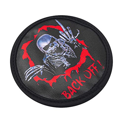 1/10 RC Simulation Leather Spare Tires Cover Accessories Compatible with Traxxas TRX-4 Tamiya CC01 Axial SCX10 Wraith D90 Redcat HSP 1/10 RC Crawler Truck (Back Off) - style: Back Off