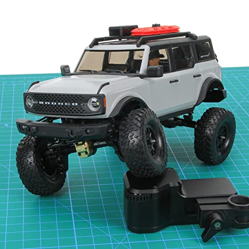 RCAWD F/R Portal Axle Housing Brass Worm Gears Axial 1/24 Black | Adds low-end weight for extreme crawling stability. Bulletproof housing protects internal components from sharp rocks. - color: Black