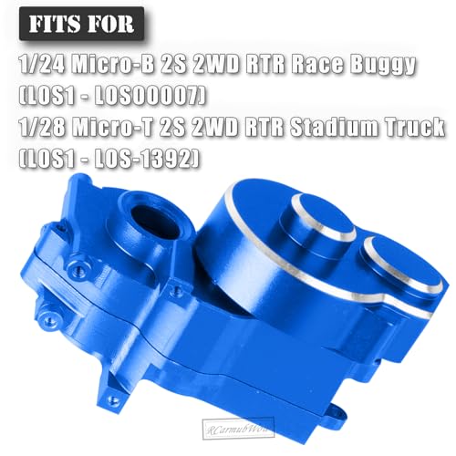 RC Gearbox Case & Screws Upgrades Part for 1/24 Micro-B,1/28 Micro-T,Aluminium Alloy Transmission Case w/Screws of Whole Vehicle,Navy Blue