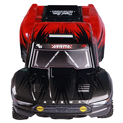 AIMROCK 55mm RC Car Light Bar Roof Lamp Kit w/12LEDs for 1/10 Slash Stampede Rustler TRX-4 SCX10 RC4WD D90 - size: 55mm