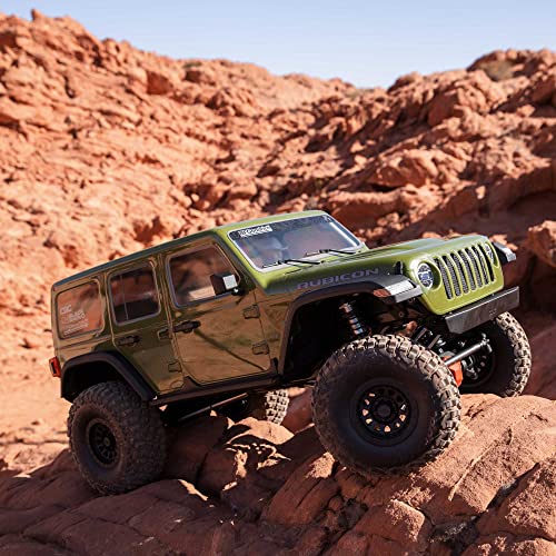 Axial SCX6 Jeep JLU Wrangler 1/6 4WD RC Rock Crawler RTR, Green | AXI05000T1, Batteries and Charger Not Included - color: Green