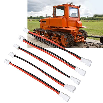 5Pcs 2P Male to Female Cable, Lipo Battery Adapter Cable Adapter for Axial SCX24 1/24 RC Crawler 36in, Extension Link Cable Soft Flexibility