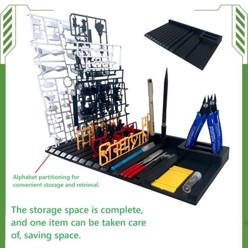Yaroocvn DIY Model Making Storage Box, Plastic Parts Shelf for Gundam Model Action Figures, Accessories Organizer (1 pcs)