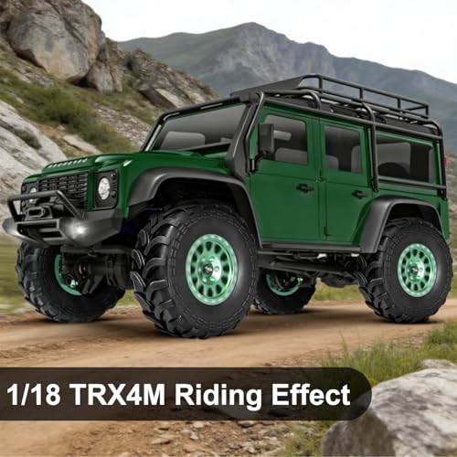 LRFHL 1.3" Crawler Tires Soft Rubber for 1/18 TRX4M 1/24 SCX24 FCX24, 4PCS | 65mm*26mm, RC Tires with Foam Insert, RC Rock Crawling Tires Upgrade - color: Style B