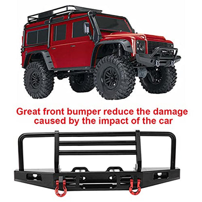 Srliya Metal RC Car, Adjustable Front Bumper Accessories, Fit for SCX10 1/10 RC Crawler Car