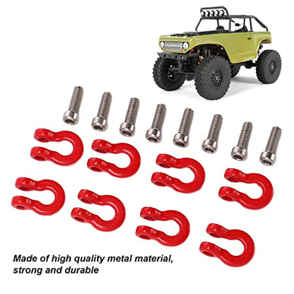 VGEBY RC Crawler Tow Hook, Durable Metal 8PCS Front Rear Bumper Shackle for Off-Road Crawling RC Enthusiasts and 1/24 Scale Model Upgrades