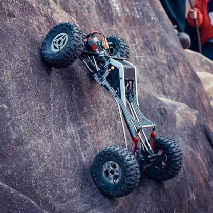 Wolf-Head Carbon Fiber LCG Chassis Kit, Silver Rails | With 3D Printed Panels Electronics Tray, Forward Angled Delrin Skid Plate, for 1/10 RC Crawler 1.9S Cheater Rigs Comp Builds - color: Silver Kit