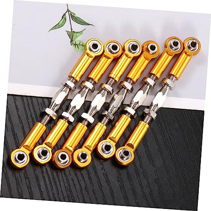 6Pcs Turnbuckle Rod Linkage for Epxhsp Racing Hpi Truck Buggy Upgrade Parts Construction Yellow - color: Yellow