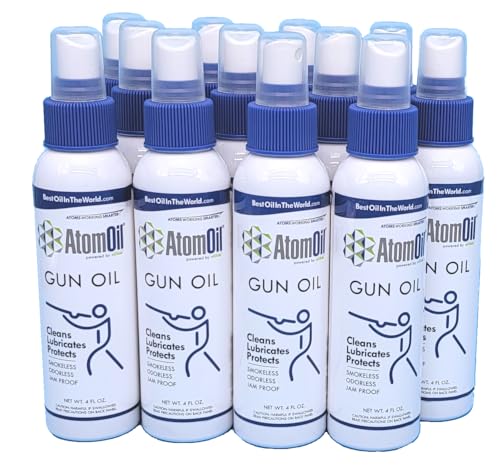 AtomOil Gun and Drone Oil | Cleaner, Lubricant, and Protectant | Multi-Purpose for Drones, RC Cars, & RC Planes - style: Gun Oil 12-Pack