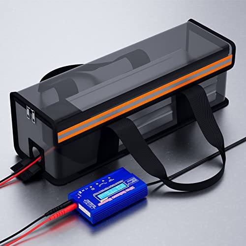 Zeee Lipo Safe Bag Ebike Battery Fireproof Charging Bag (19.3*5.9*5.9in) | Explosionproof Lipo Battery Bag Large Capatity for Storage Charging