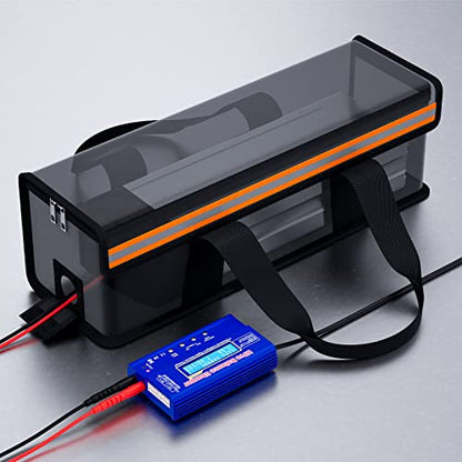 Zeee Lipo Safe Bag Ebike Battery Fireproof Charging Bag (19.3*5.9*5.9in) | Explosionproof Lipo Battery Bag Large Capatity for Storage Charging