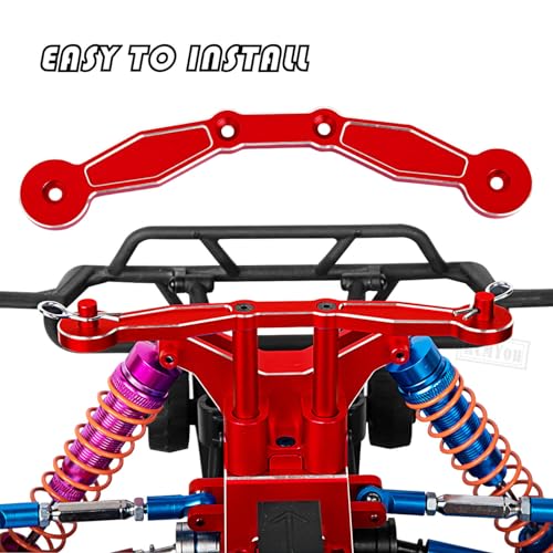 Aluminum Front & Rear Body Mounts Upgrades Part for 1/10 Senton 3S Blx/Senton Mega 550,Alloy Front & Rear Body Mounts Hops Up,Red