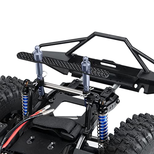 QUE-T Front Rear Body Mount for 1/10 Axial SCX10 II 90046 90047 (Titanium) - color: Titanium