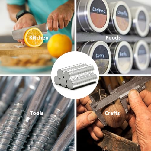 Rare Earth Magnets, Neodymium, Industrial, 60PCS Silver Rectangular, 0.39x0.12 Inch - color: Silver, size: 0.39inch 60PCS