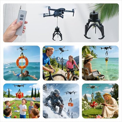 Drone Airdrop Mechanical Claw for DJI Mini Air Mavic Drones | Tool-free fast installation,DJI Mini4/Mini3/Mini2/Air3/Air2/Air2S/Mavic Series Payload Release Device - color: airdrop claw