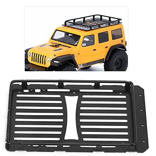 Oumefar RC Roof Rack, RC Luggage Carrier for for Axial SCX24 1/24 Remote Control RC Car, Metal Roof Rack for RC Car RC Crawler Accessories