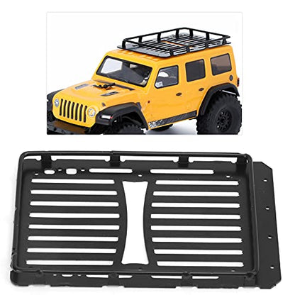 Oumefar RC Roof Rack, RC Luggage Carrier for for Axial SCX24 1/24 Remote Control RC Car, Metal Roof Rack for RC Car RC Crawler Accessories