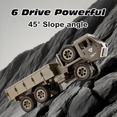 FY004 1/16 6wd Rc Car, Full Proportional Steering Throttle 2.4G High-Speed Rc Climbing Car, High Simulation Pickup Model Can Be Modified Off-Road Remote Control Truck Outdoor Adult And Children'S Toys - color: Green