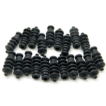 QUE-T 10Pcs Waterproof Push Rod Rubber Seal Bellow 37mm for RC Boat