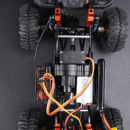 SCX24 Side Plate Rock Sliders ESC Battery Tray with Shock Mount Shock Tower ESC Mount Chassis Post SCX24 Chassis Upgrade Parts for Axial SCX24 LCG Chassis Upgrades 1/24 RC Crawler