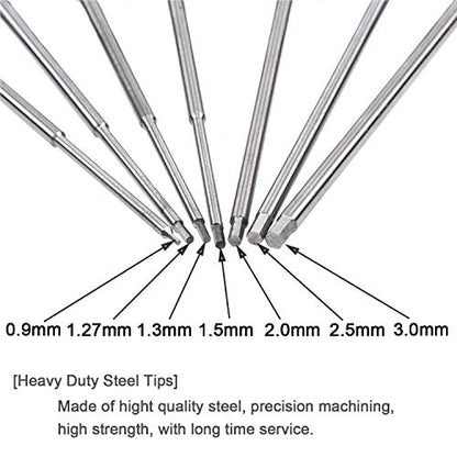 YoungRC RC Screwdriver Tools Kit 7pcs Hex Screw Driver Set for RC Models | 0.9mm 1.27mm 1.3mm 1.5mm 2.0mm 2.5mm 3.0mm