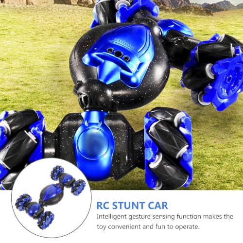 HOMSFOU 1/18 Mini Rc Stunt Car with Gesture Induction and 4-Wheel Drive, Long-Range Remote Operated Off-Road Vehicle Over 6 Years Old, Plastic Sturdy Design Random Color