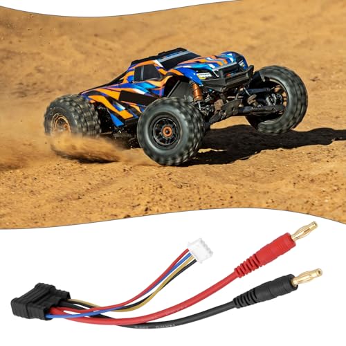 1x RC Car Lipo Battery Connector Cable Adapter 3S Hard-Case Battery Harness Connector with JST-XH Balance Plug Compatible with T-raxxas TRX 1/8 RC Car