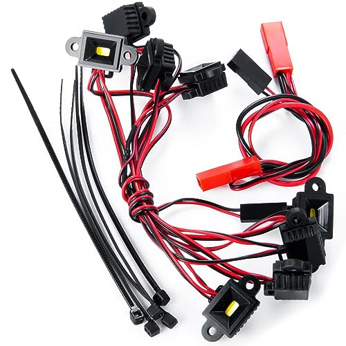 RCHUBAM RC Fender Light LED Rock Chassis Light with 8 Lamp Beads for TRX-4 | 8PCS LED Ligth,RC Upgrade Parts