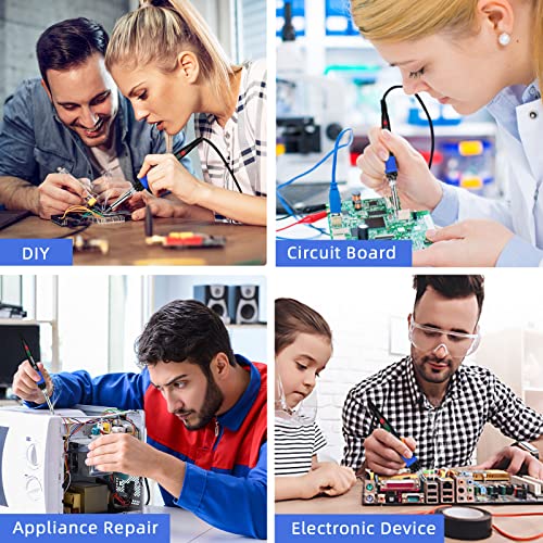 Soldering Iron Kit, 90W LED Digital Solder Iron Kit with Ceramic Heater, 110V Welding Tools with Smart Temperature Control, Auto Sleep, Temp Calibration, C/F, Accurate 176℉-896℉ - color: 90w 9-in-1
