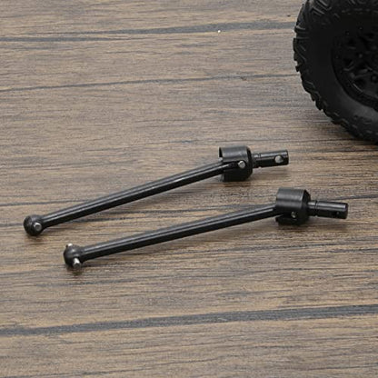 RCAWD Rear Driveshaft Set for 1/8 Losi LMT Upgrades, Dogbones & Diff Outdrive Drive Shafts for 4X4 Solid Axle Monster Truck #LOS04021, #LOS04022, Parts for #LOS242049, #LOS242038 Black - color: Black
