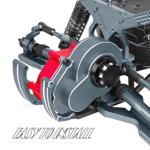 Aluminum Transmission Gearbox & Drive Shaft Axles Upgrades Part for 1/10 Slash 2WD(VXL),Stampede 2WD(VXL) 2WD,Rustler 2WD(VXL),Titanium - color: Titanium - (Transmission Gearbox & Drive Shaft)