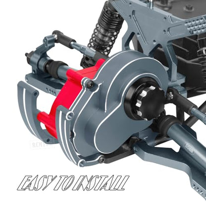 Aluminum Transmission Gearbox & Drive Shaft Axles Upgrades Part for 1/10 Slash 2WD(VXL),Stampede 2WD(VXL) 2WD,Rustler 2WD(VXL),Titanium - color: Titanium - (Transmission Gearbox & Drive Shaft)